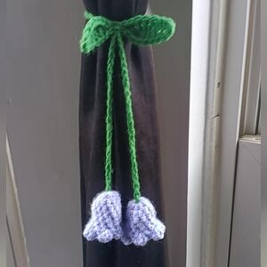 Handmade Curtain/Car Mirror Decor Crochet Tulips